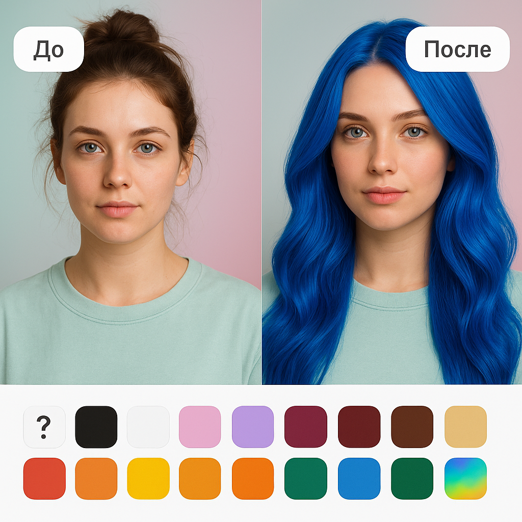 Customize hairstyle color