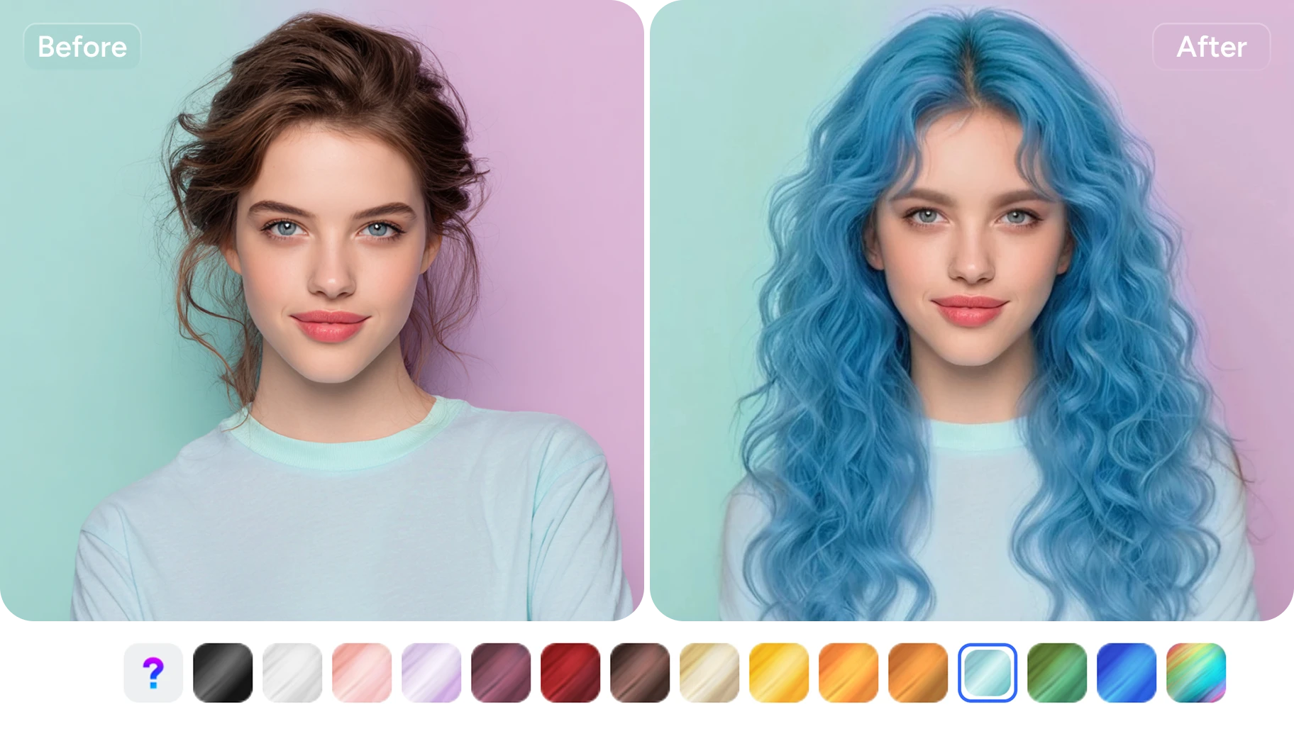 Customize hairstyle color