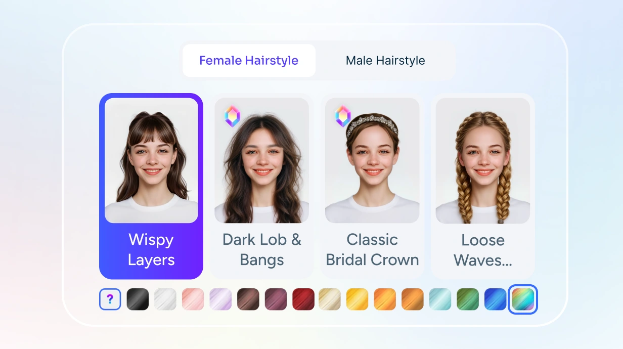 Choose hairstyle